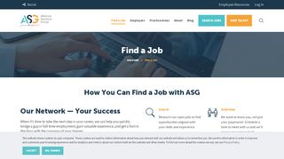 
                            4. Find a Job - Alliance Solutions Group