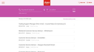 
                            6. Find a job · Argos Careers