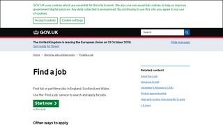 
                            8. Find a job - GOV.UK
