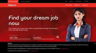 
                            3. Find a job with Adecco India