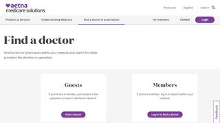 
                            4. Find a Medicare Doctor, Dentist, Pharmacy & more | Aetna Medicare