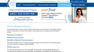 
                            3. Find a Network Pharmacy | Celgene Patient Support®