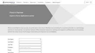 
                            3. Find A Partner | Partners | AppDynamics