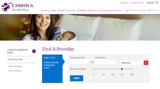 
                            5. Find a Provider - CHRISTUS Health Plan