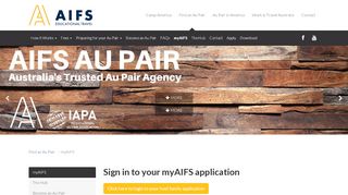 
                            5. Find an Au Pair / myAIFS | AIFS