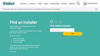
                            7. Find an installer - Vaillant - vaillanthome.co.uk