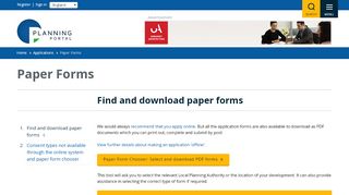 
                            1. Find and download paper forms | Paper Forms | Planning Portal