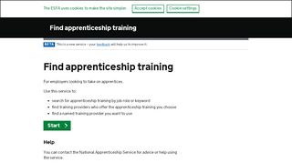 
                            2. Find Apprenticeship Training | Education and Skills Funding Agency ...