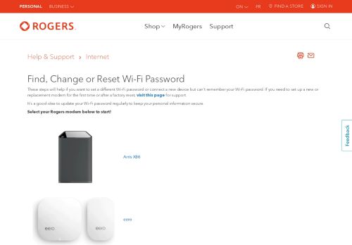 
                            4. Find, Change or Reset Wi-Fi Password - Rogers