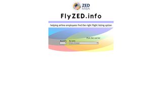 
                            4. Find flight listing option at FlyZED | ID Travel | Airline employees