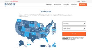 
                            2. Find Forms - Law Help Interactive