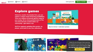 
                            2. Find games of Kahoot! | Free learning games