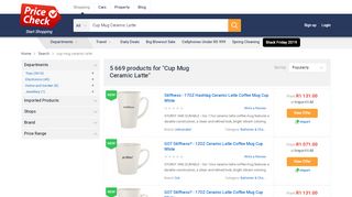 
                            8. Find Great Deals on Cup Mug Ceramic Latte - pricecheck.co.za