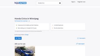 
                            7. Find Honda Civics for Sale Near Me in Winnipeg | Kijiji Autos