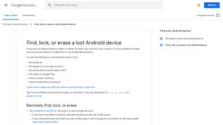 
                            9. Find, lock, or erase a lost Android device - Google ...