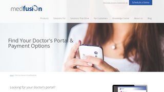 
                            3. Find Medfusion bill pay or physician portal - Medfusion