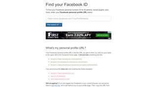 
                            8. Find my Facebook ID - findmyfbid.com