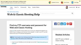 
                            4. Find my FTP username and password | Web & Classic ...