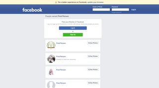 
                            7. Find Person Profiles | Facebook