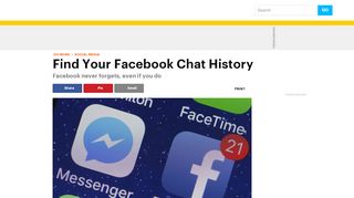 
                            5. Find Your Facebook Chat History - lifewire.com