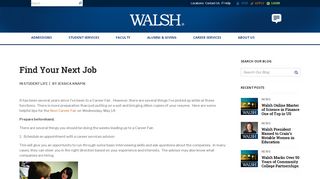 
                            6. Find Your Next Job - Walsh College