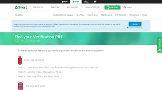 
                            4. Find your One Time PIN - Broadband - Smart Communications ...
