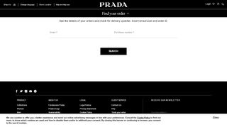 
                            5. Find your order - Prada