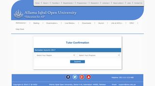 
                            3. Find Your Tutor - aiou.edu.pk