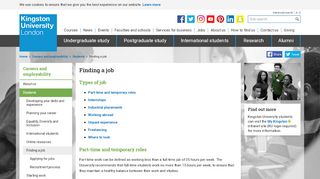 
                            4. Finding a job - Careers and employability - Kingston University London