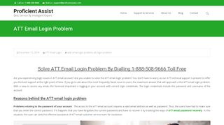 
                            7. Finding Reasons For ATT Email Login Problem : Proficient ...