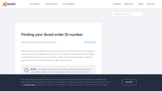 
                            10. Finding your Avast order ID number | Official Avast Support