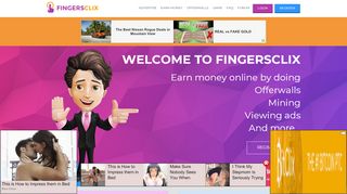 
                            3. FingersClix - Earn Money Online - Best PTC - Earn With ...