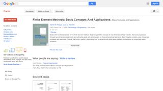 
                            9. Finite Element Methods: Basic Concepts And Applications: ...