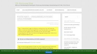 
                            5. FinTS/HBCI – Fehlermeldungen analysieren – VR …