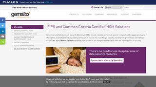 
                            7. FIPS and Common Criteria Certified HSM Solutions - SafeNet - Gemalto