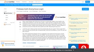 
                            7. Firebase Auth Anonymous Login - Stack Overflow