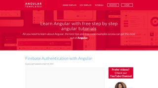 
                            2. Firebase Authentication with Angular | Angular Templates