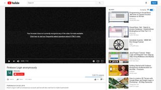 
                            3. Firebase Login anonymously - YouTube