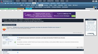 
                            7. [firebird & access] Comment connecter une base de données ...