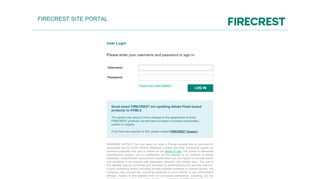 
                            5. FIRECREST Site Portal Login