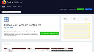 
                            3. Firefox Multi-Account Containers – Get this Extension for ...