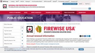 
                            7. Firewise USA - Annual renewal information - NFPA