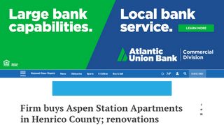 
                            9. Firm buys Aspen Station Apartments in Henrico County; renovations ...