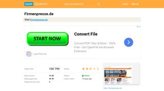 
                            7. Firmenpresse.de: Firmenpresse - kostenlos Pressemitteilung ...