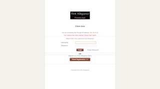 
                            5. First Allegiance Member Login