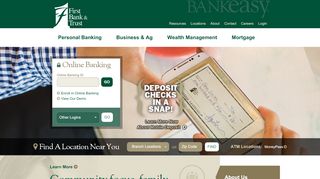 
                            7. First Bank & Trust | BANKeasy