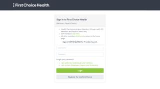 
                            7. First Choice Health - Sign In - fchn.com