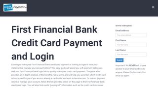 
                            5. First Financial Bank Credit Card Payment - Login - Address ...