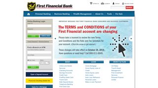 
                            1. First Financial Bank - Personal Banking