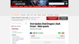 
                            9. First Garden (Void Dragon) | Dark Forest - Main quests - Divinity ...